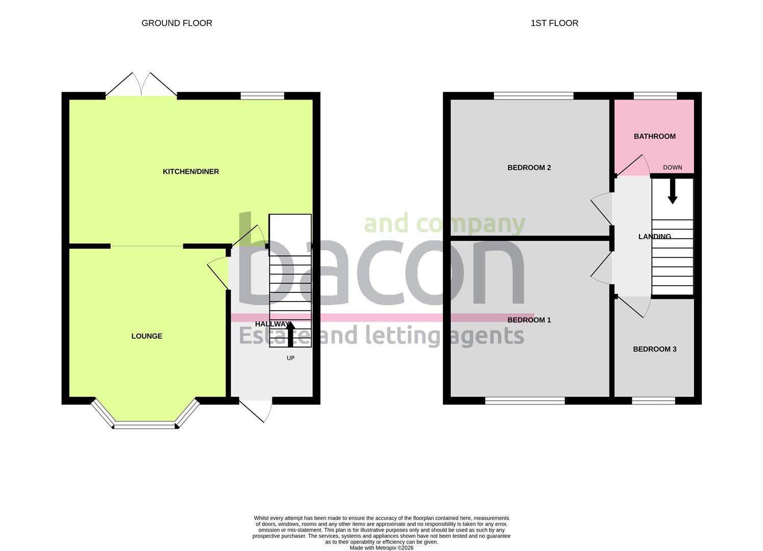 Floor Plan | House - Mid Terrace | Downlands Avenue, Worthing | For Sale